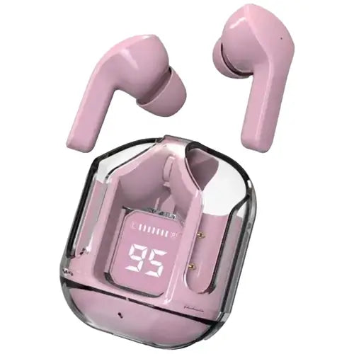 Air31 Earbuds Wireless Crystal Transparent Body | Air 31 Bluetooth Ear Bud With Pouch NationalBazaar