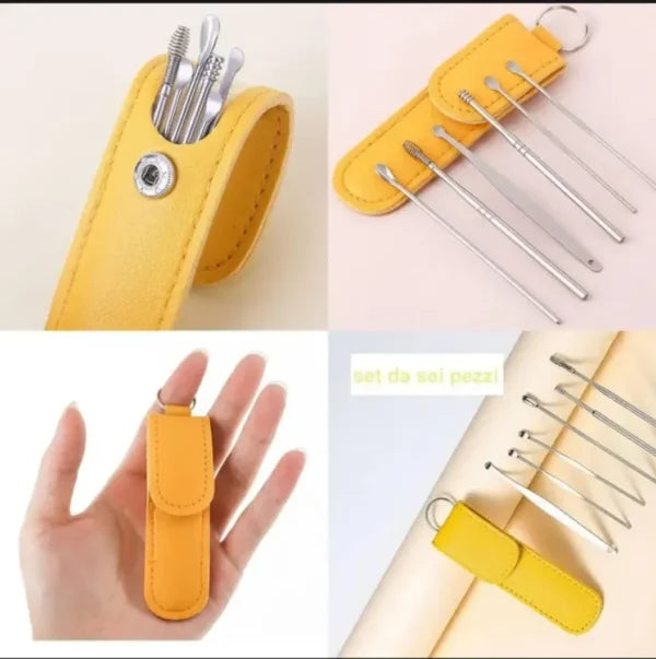 Ear Wax Cleaning Kit, 6 Pcs Ear Pick Tools NationalBazaar