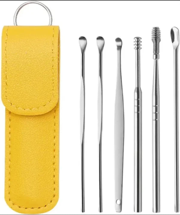 Ear Wax Cleaning Kit, 6 Pcs Ear Pick Tools NationalBazaar