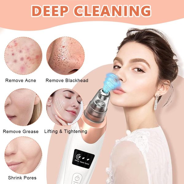 Face Vacuum Blackhead Remover Pore Cleaner | Electric Deep Cleansing Tool For Nose & Face NationalBazaar