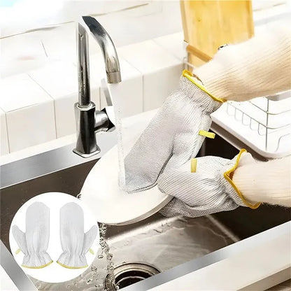 Multipurpose Wire Dishwashing Gloves | Dishwashing Rags For Wet And Dry NationalBazaar