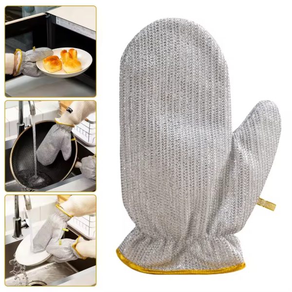 Multipurpose Wire Dishwashing Gloves | Dishwashing Rags For Wet And Dry NationalBazaar