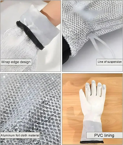 Multipurpose Wire Dishwashing Gloves | Dishwashing Rags For Wet And Dry NationalBazaar