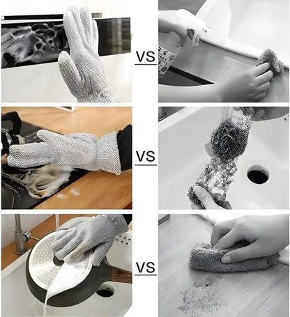 Multipurpose Wire Dishwashing Gloves | Dishwashing Rags For Wet And Dry NationalBazaar